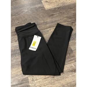 Kinesis Women's Black Solid Active Stretch High Waisted Leggings Size XS NWT